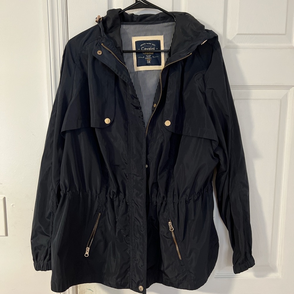 Raincoat Navy Blue Jacket Brand New